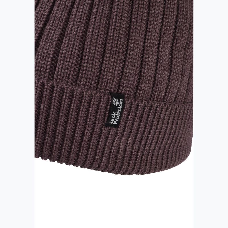 Žieminė kepurė Jack Wolfskin Pom Pom Beanie sheer plum 3