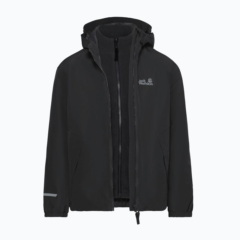 Vaikiška 3‑in‑1 striukė Jack Wolfskin Iceland 3IN1 2026 black 3