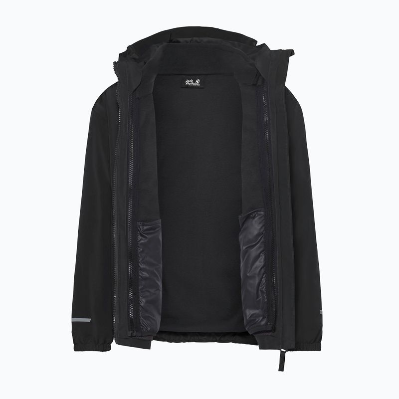 Vaikiška 3‑in‑1 striukė Jack Wolfskin Iceland 3IN1 2026 black 4