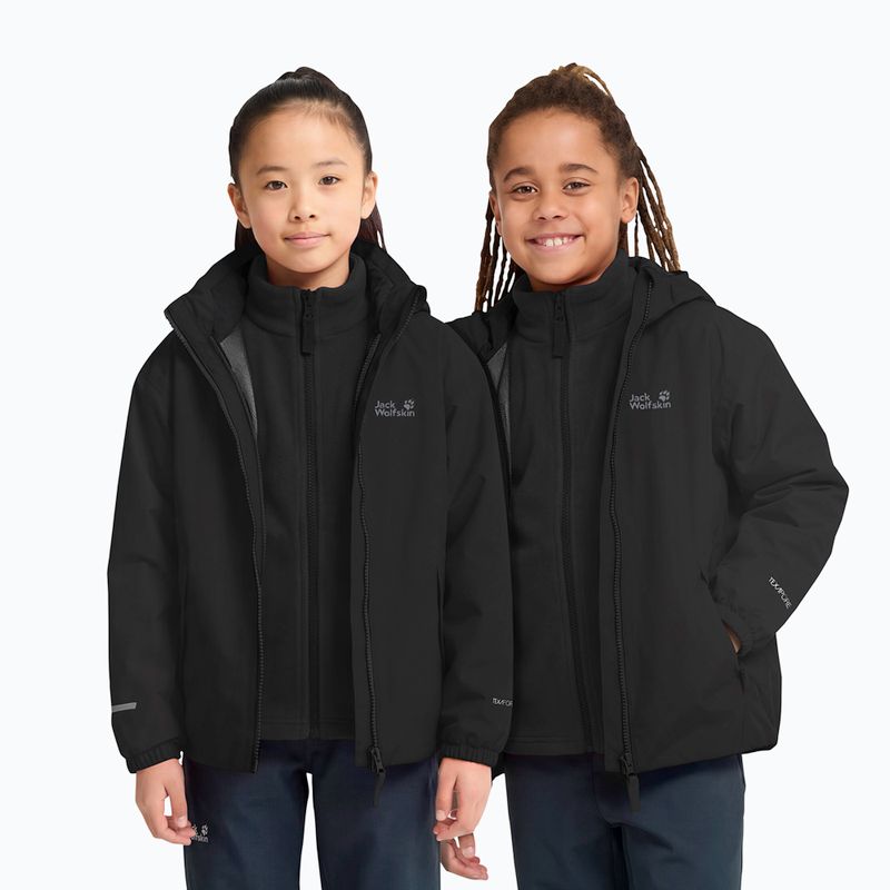 Vaikiška 3‑in‑1 striukė Jack Wolfskin Iceland 3IN1 2026 black 6