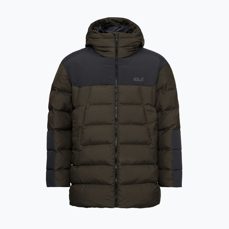 Vyriška pašiltinta striukė Jack Wolfskin Icy Hollow Hooded obsidian moss 7