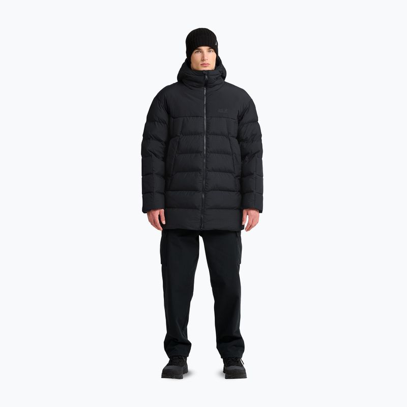 Vyriška pašiltinta striukė Jack Wolfskin Icy Hollow Hooded phantom 2