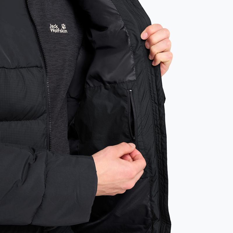Vyriška pašiltinta striukė Jack Wolfskin Icy Hollow Hooded phantom 5