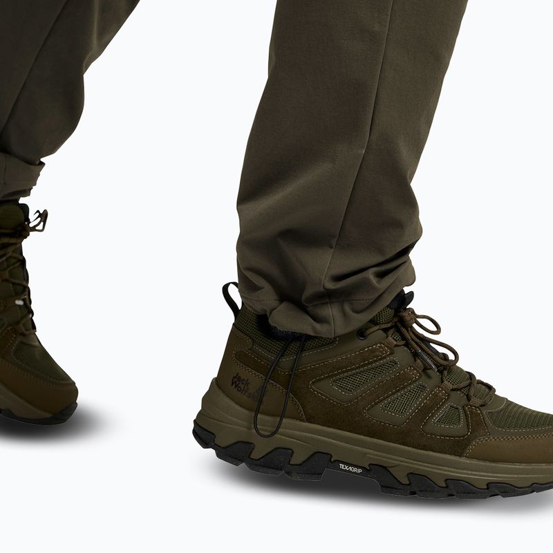 Vyriškos žygių kelnės Jack Wolfskin Activate Flex obsidian moss 6