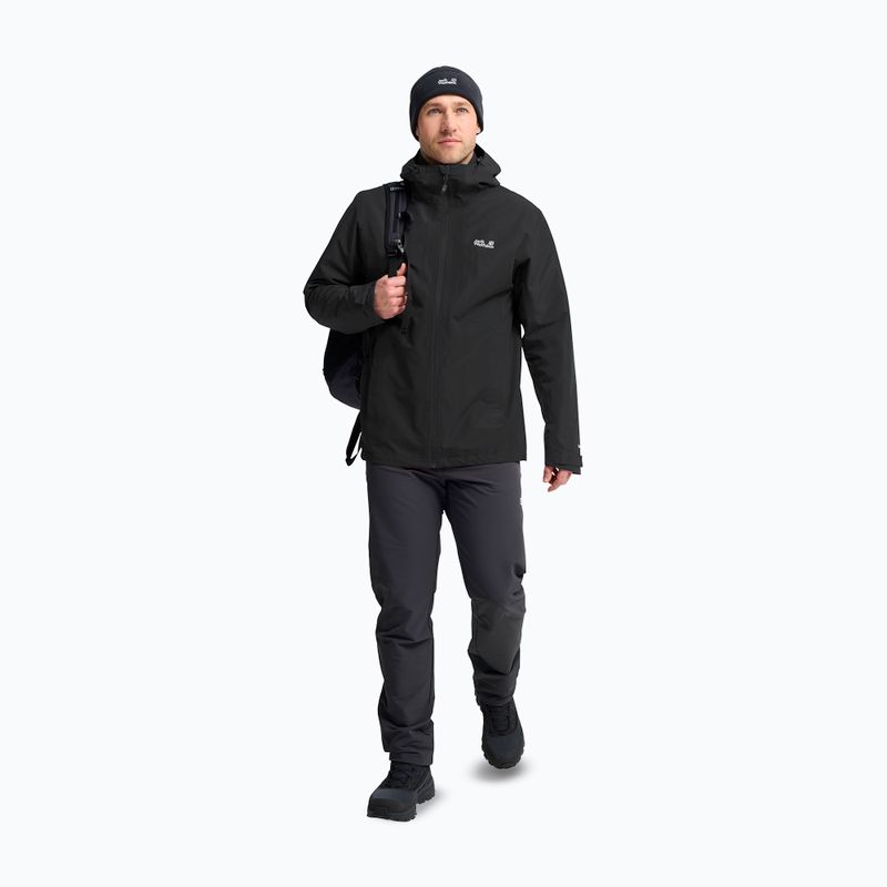 Vyriška 3 in‑1 striukė Jack Wolfskin Stonetrail 3In1 black 2