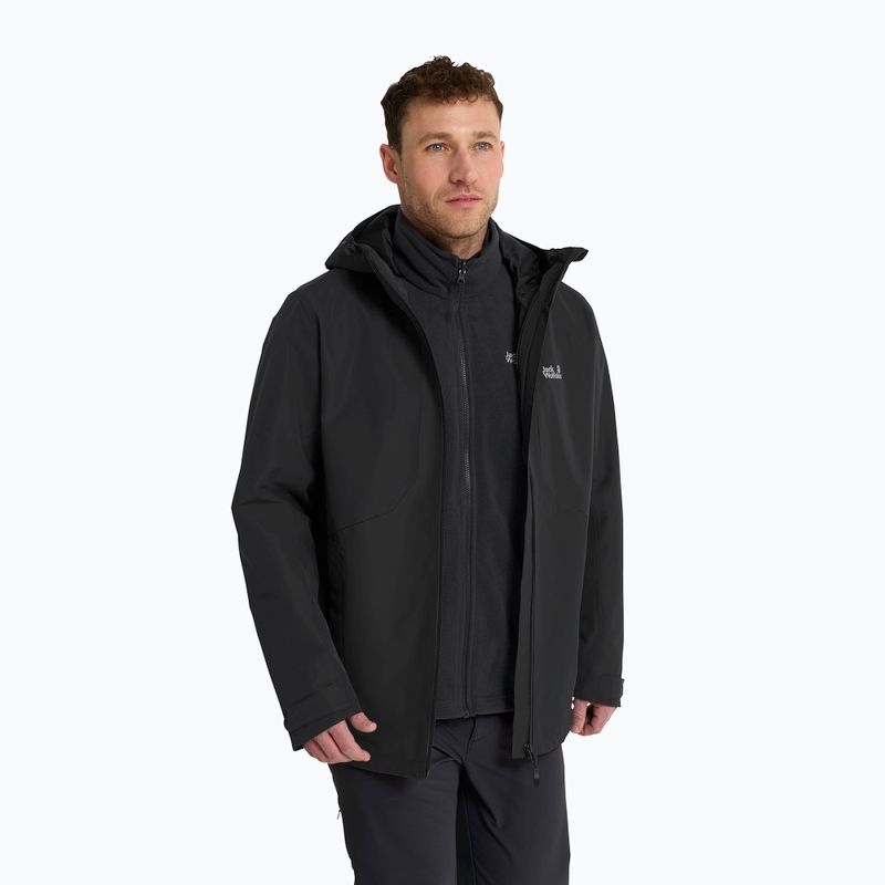Vyriška 3 in‑1 striukė Jack Wolfskin Stonetrail 3In1 black 4