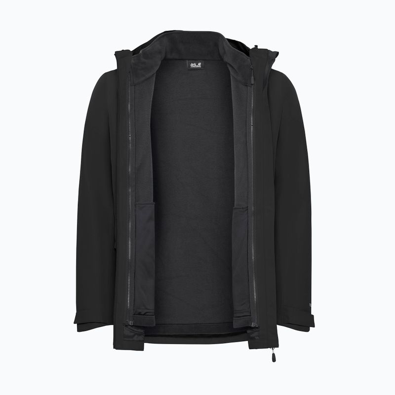 Vyriška 3 in‑1 striukė Jack Wolfskin Stonetrail 3In1 black 12