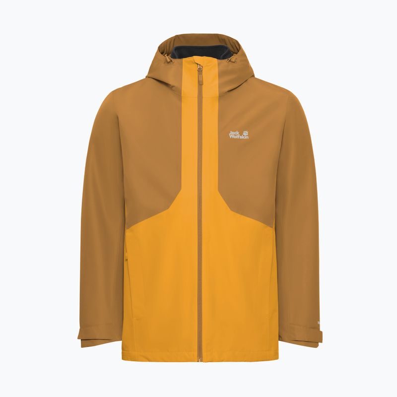 Vyriška 3 in‑1 striukė Jack Wolfskin Stonetrail 3In1 burly yellow jw 10