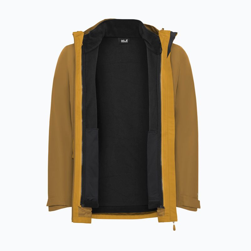 Vyriška 3 in‑1 striukė Jack Wolfskin Stonetrail 3In1 burly yellow jw 13