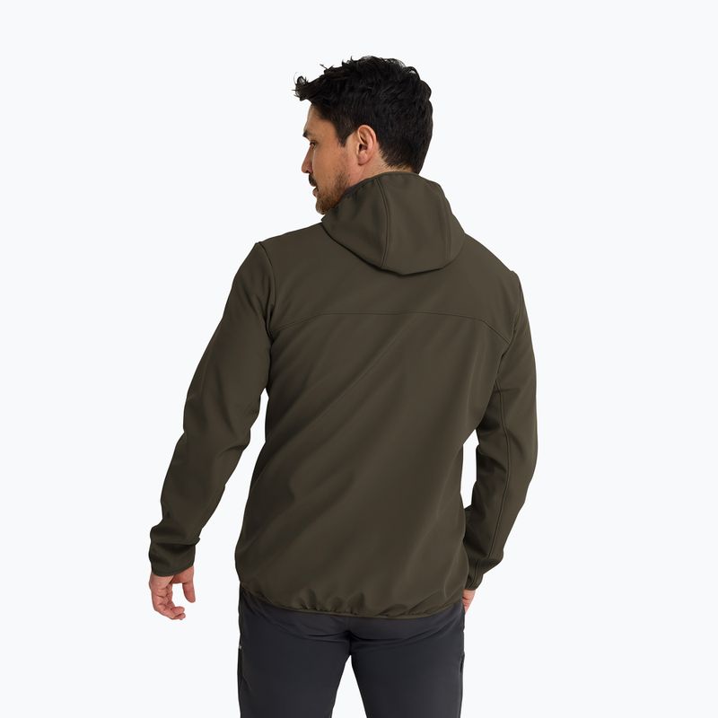 Vėjo nepraleidžianti vyriška striukė Jack Wolfskin Wild Winds Hooded obsidian moss 3