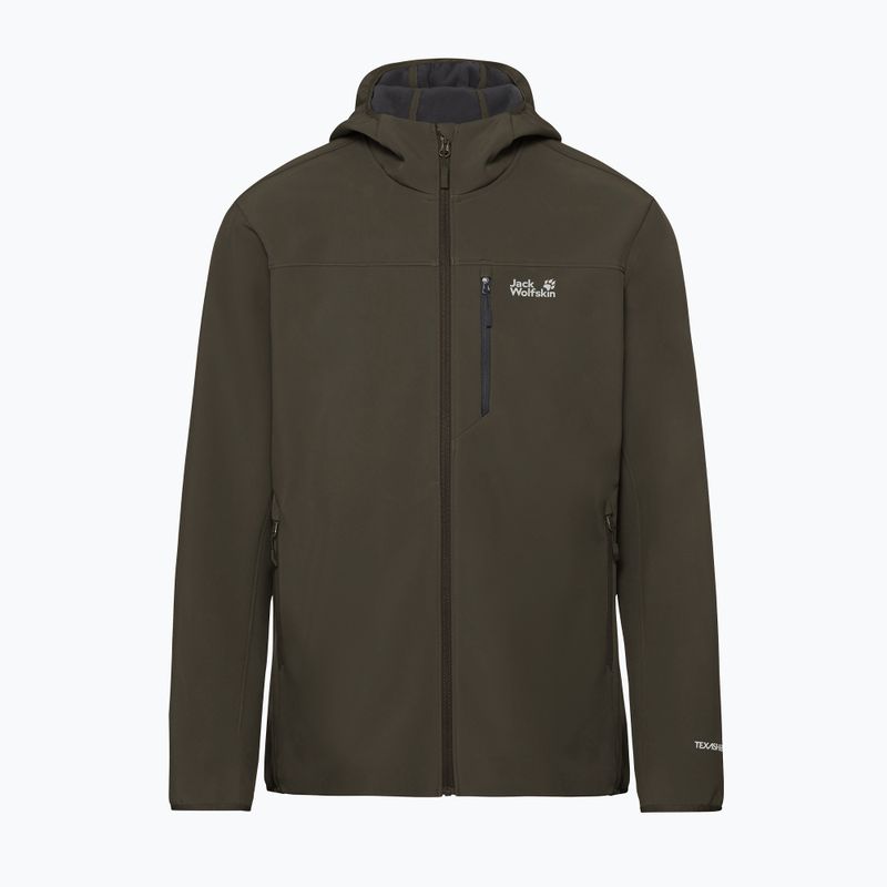 Vėjo nepraleidžianti vyriška striukė Jack Wolfskin Wild Winds Hooded obsidian moss 8