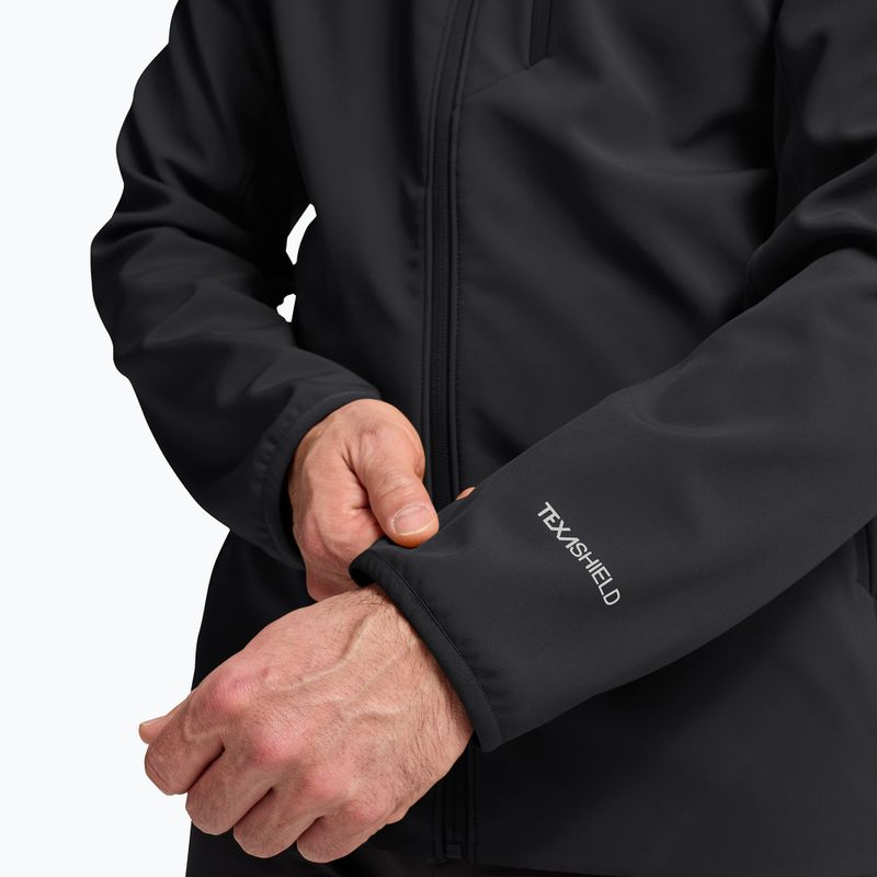Vėjo nepraleidžianti vyriška striukė Jack Wolfskin Wild Winds Hooded black 7