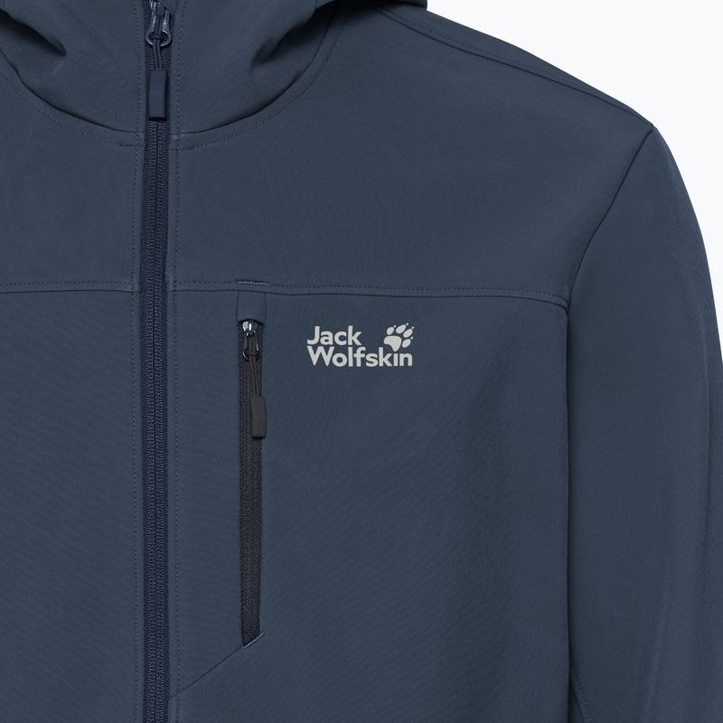 Vėjo nepraleidžianti vyriška striukė Jack Wolfskin Wild Winds Hooded midnight sky 6