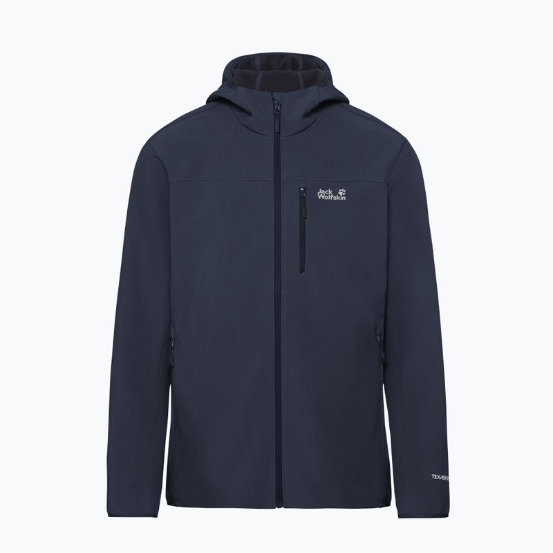 Vėjo nepraleidžianti vyriška striukė Jack Wolfskin Wild Winds Hooded midnight sky 8