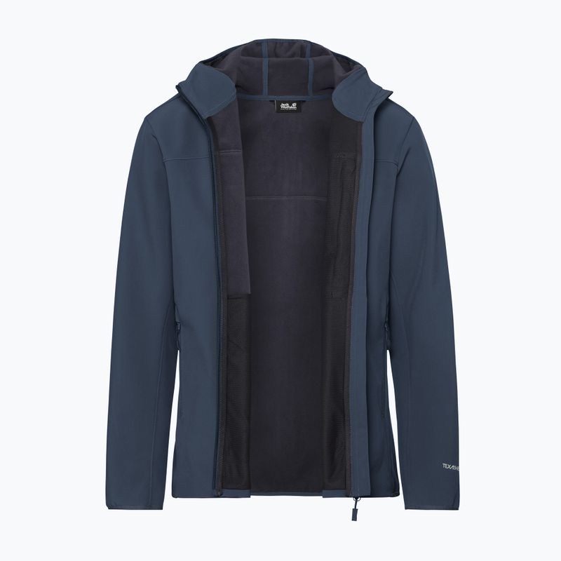Vėjo nepraleidžianti vyriška striukė Jack Wolfskin Wild Winds Hooded midnight sky 9