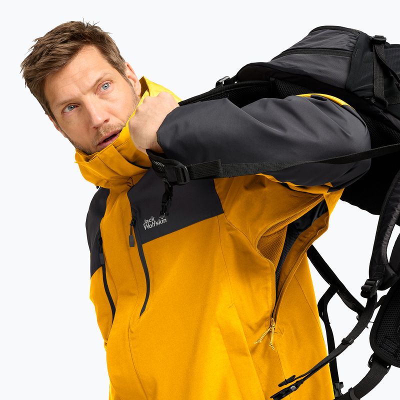 Vyriška lietaus striukė Jack Wolfskin Jasper Pro 2L burly yellow jw 4