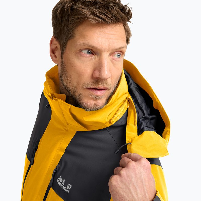Vyriška lietaus striukė Jack Wolfskin Jasper Pro 2L burly yellow jw 5