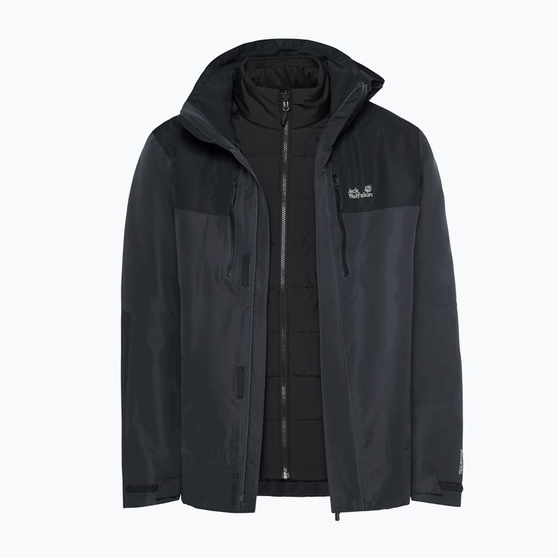 Vyriška 3 in‑1 striukė Jack Wolfskin Jasper Pro 3IN1 phantom 12