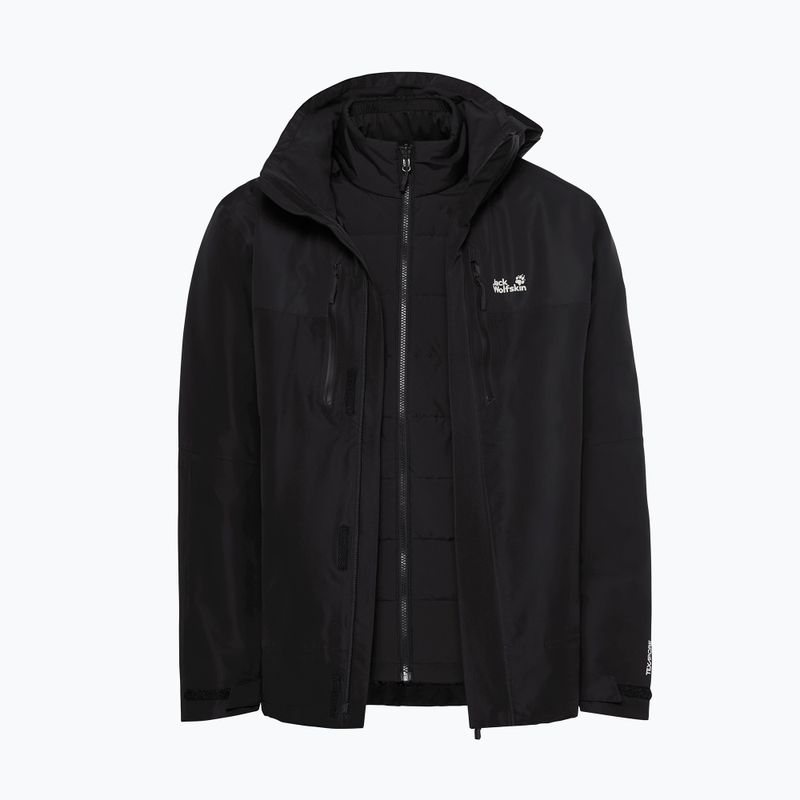 Vyriška 3 in‑1 striukė Jack Wolfskin Jasper Pro 3IN1 black 14