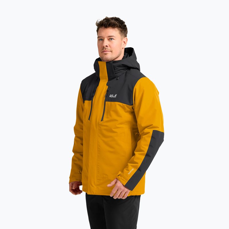 Vyriška 3 in‑1 striukė Jack Wolfskin Jasper Pro 3IN1 burly yellow jw 4