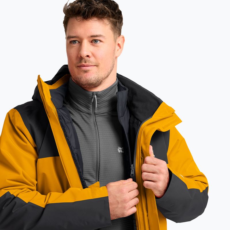 Vyriška 3 in‑1 striukė Jack Wolfskin Jasper Pro 3IN1 burly yellow jw 7