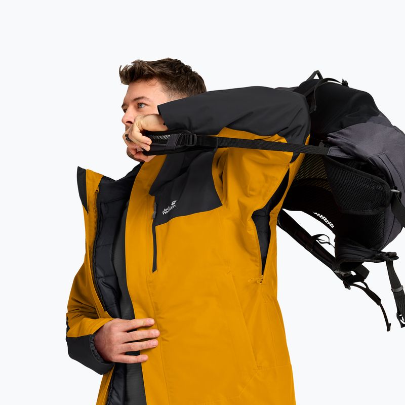Vyriška 3 in‑1 striukė Jack Wolfskin Jasper Pro 3IN1 burly yellow jw 9