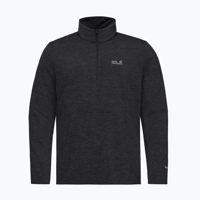 Vyriškas flisinis džemperis Jack Wolfskin Trail Half Zip black 4
