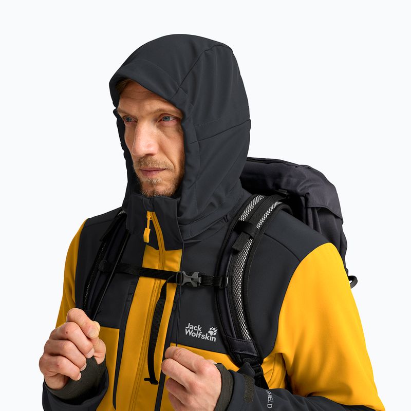 Vėjo nepraleidžianti vyriška striukė Jack Wolfskin Jasper burly yellow jw 5