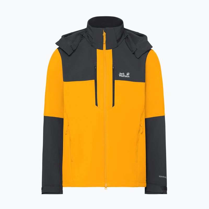 Vėjo nepraleidžianti vyriška striukė Jack Wolfskin Jasper burly yellow jw 9
