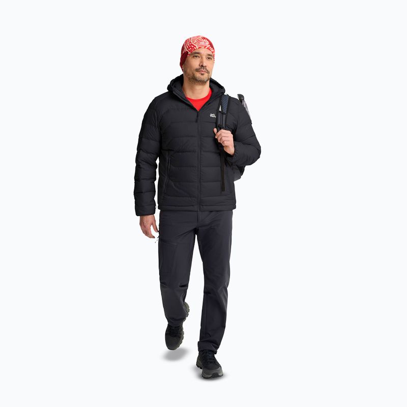 Vyriška pūsta striukė Jack Wolfskin Wild Pass Down Hoody black 2