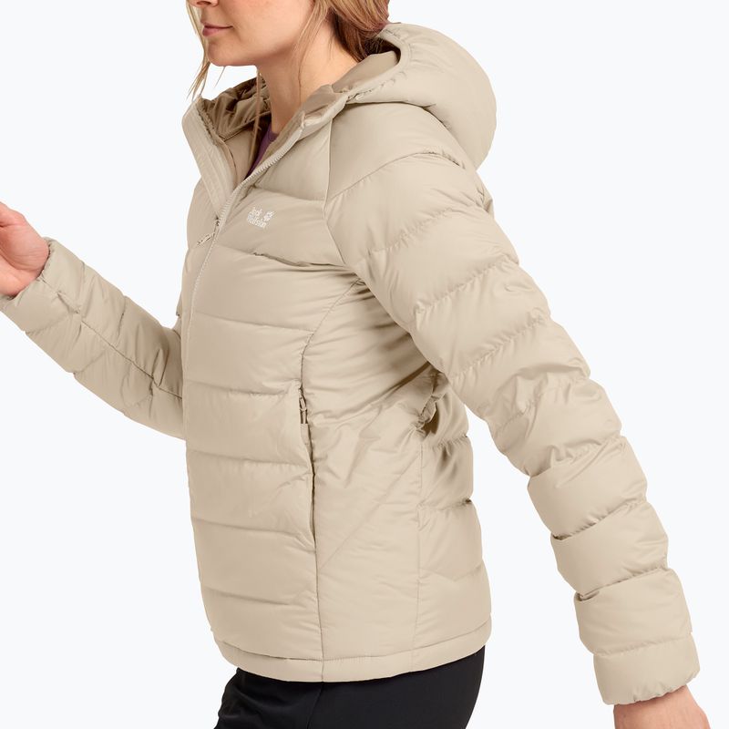 Moteriška pūsta striukė Jack Wolfskin Wild Pass Down Hoody Rds oyster 4