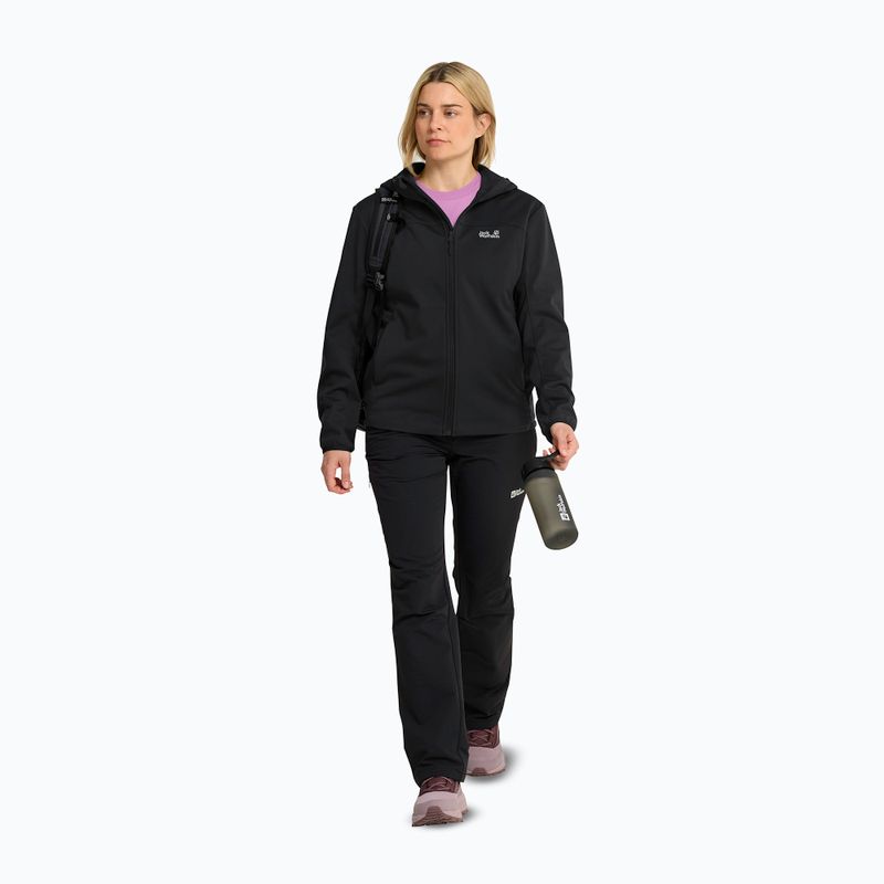 Moteriška softshell striukė Jack Wolfskin Windhain 2 Hoody black 2