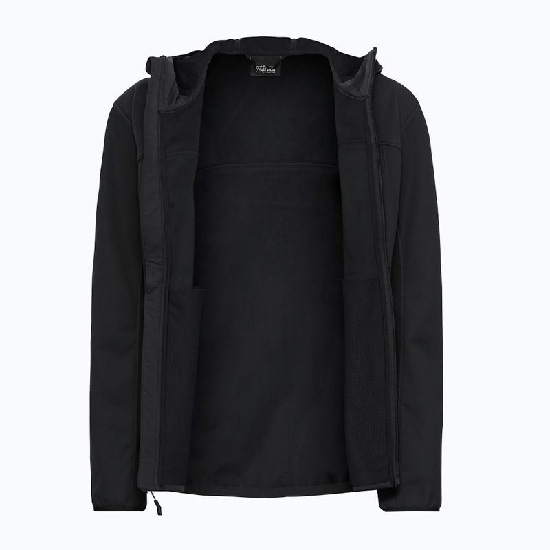 Moteriška softshell striukė Jack Wolfskin Windhain 2 Hoody black 9