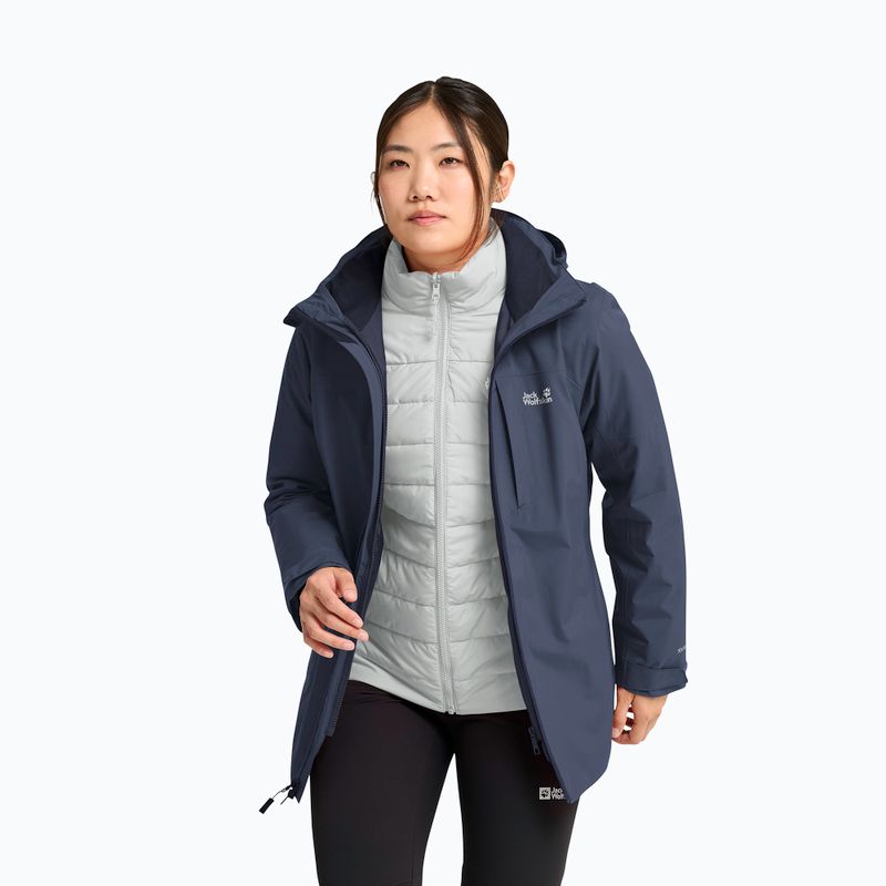 Moteriška 3‑in‑1 striukė Jack Wolfskin Hunberg 2 3IN1 midnight sky 4