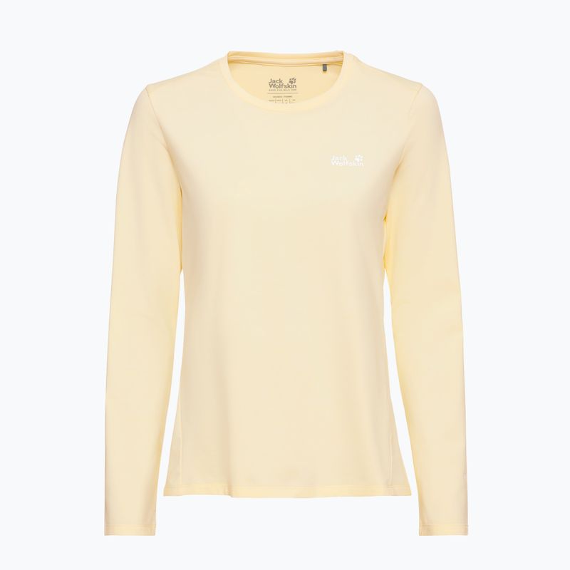 Moteriški žygio marškinėliai ilgomis rankovėmis Jack Wolfskin Trail vanilla cream 4
