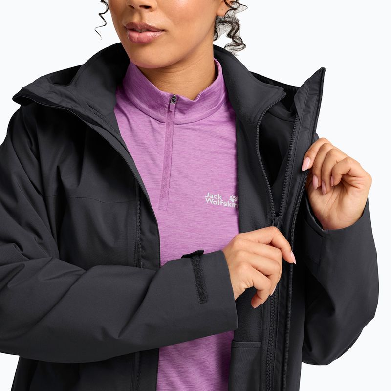 Moteriška 3‑in‑1 striukė Jack Wolfskin Moonrise 2 3IN1 black 8