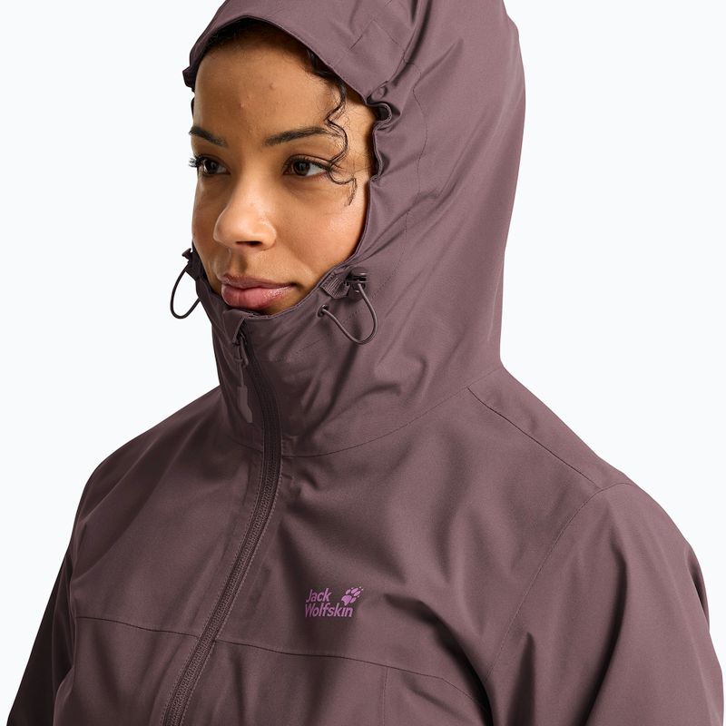 Moteriška 3‑in‑1 striukė Jack Wolfskin Moonrise 2 3IN1 sheer plum 7