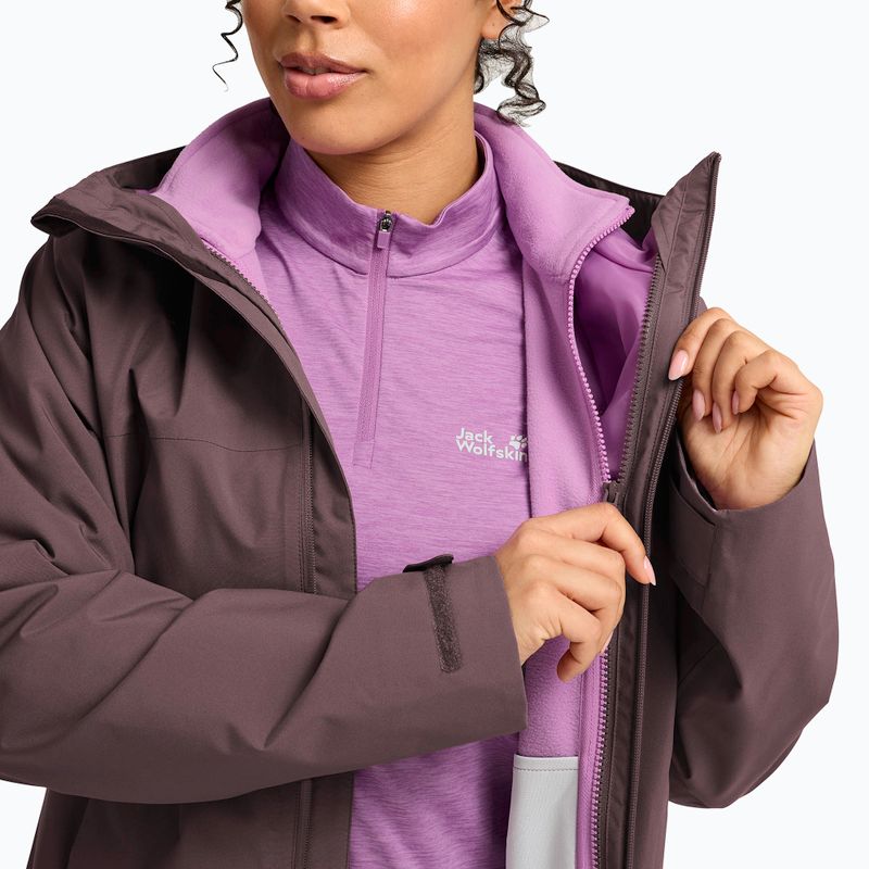 Moteriška 3‑in‑1 striukė Jack Wolfskin Moonrise 2 3IN1 sheer plum 8