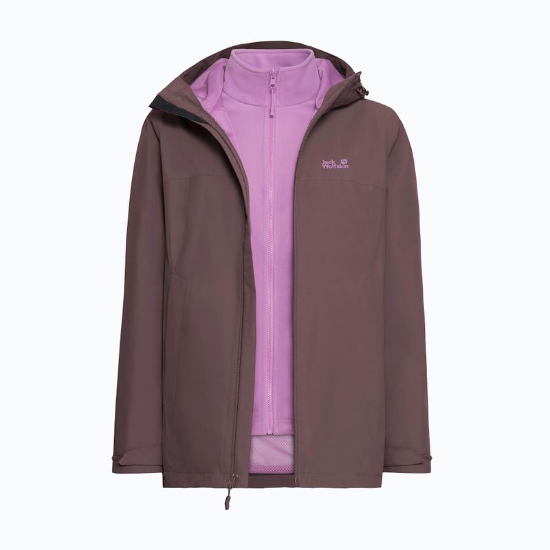 Moteriška 3‑in‑1 striukė Jack Wolfskin Moonrise 2 3IN1 sheer plum 12