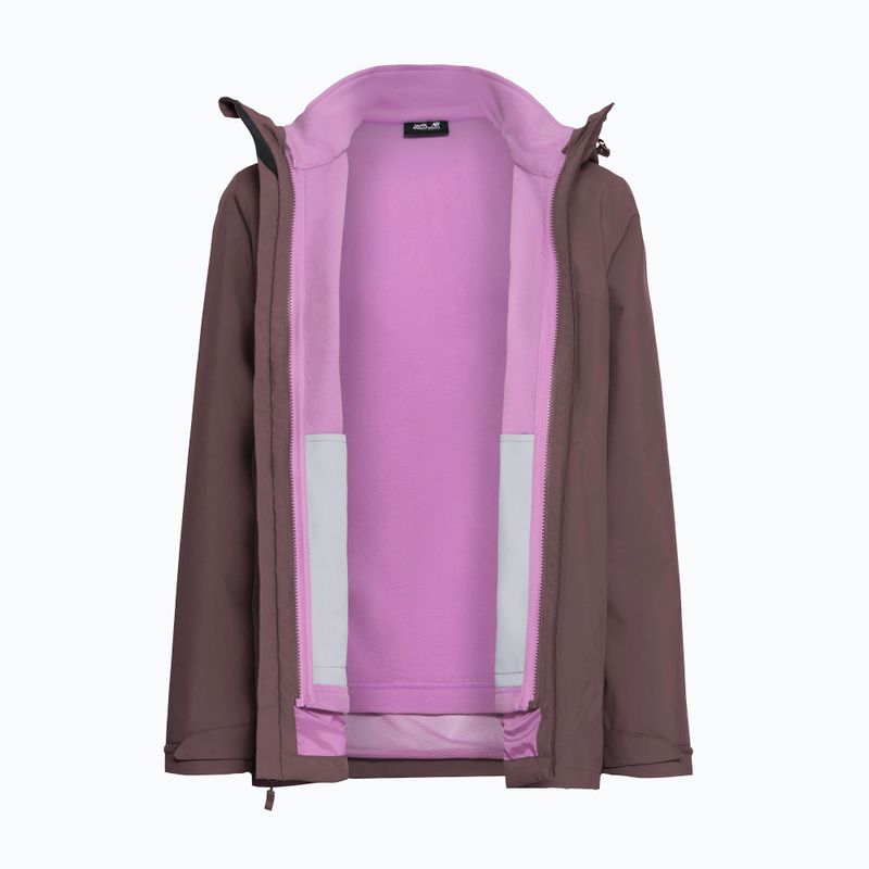 Moteriška 3‑in‑1 striukė Jack Wolfskin Moonrise 2 3IN1 sheer plum 13