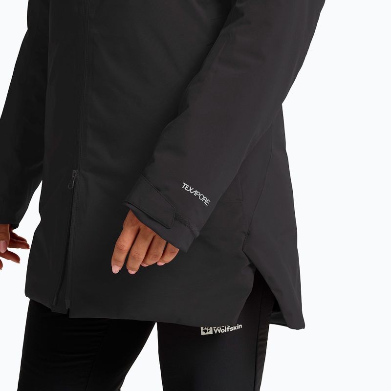 Moteriškas lietaus paltas Jack Wolfskin Heidelstein 2 Ins black 5