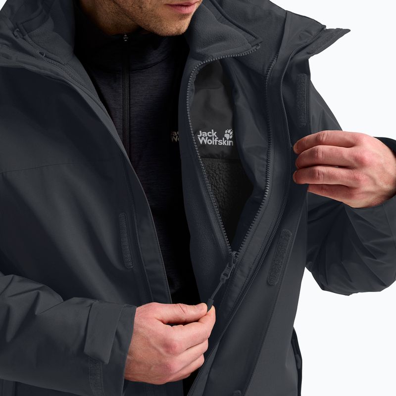 Vyriška 3 in‑1 striukė Jack Wolfskin Stonelite 3In1 phantom 7