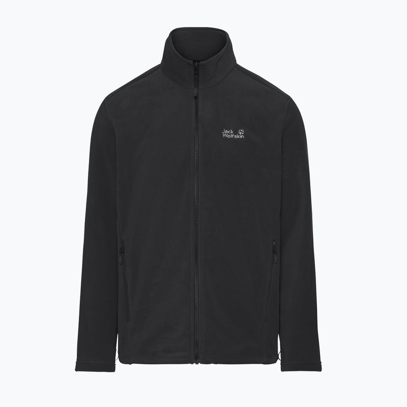 Vyriškas flisinis džemperis Jack Wolfskin Wild Rebel 200 Full Zip paw black 7