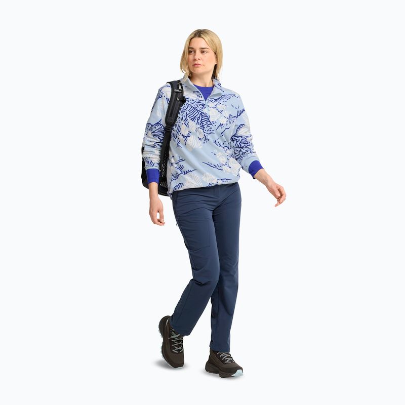 Moteriškas flisinis džemperis Jack Wolfskin Paw Era 100 Orint Half Zip paw crystal blue 2