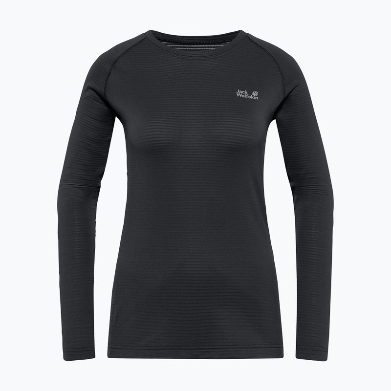 Moteriškas termo džemperis Jack Wolfskin Infinite Warm LS black 3