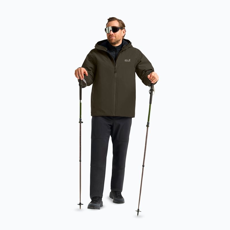 Vyriška pašiltinta striukė Jack Wolfskin Wisper Ins obsidian moss 2
