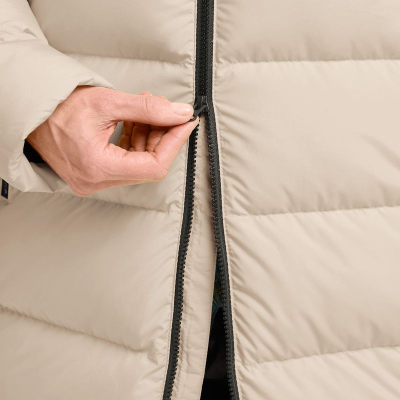 Moteriškas pūstas paltas Jack Wolfskin Frozen Palace Coat oyster 6