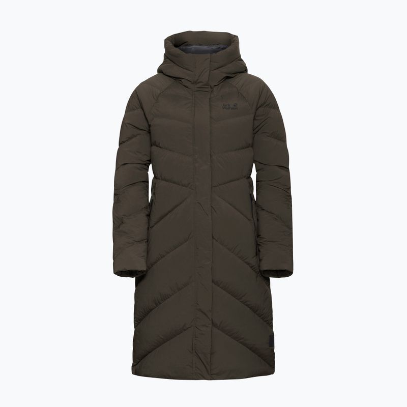 Moteriškas pūstas paltas Jack Wolfskin Marienplatz Coat obsidian moss 6