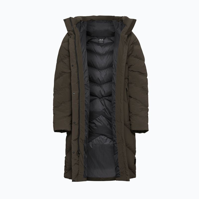 Moteriškas pūstas paltas Jack Wolfskin Marienplatz Coat obsidian moss 8