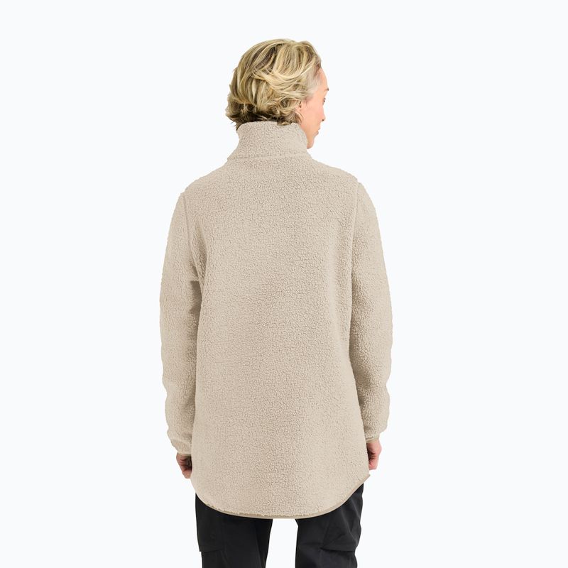 Moteriškas flisinis džemperis Jack Wolfskin High Curl Coat oyster 3